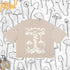 Frayed Boxy Tee with Esoteric Psychedelic Design for Music Festivals